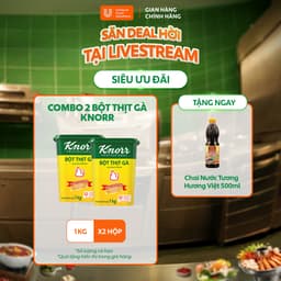 [Livestream] Combo 2 Hộp Bột Thịt Gà Knorr Professional 1kg - Chuyên Dùng Cho Nấu Ăn 1