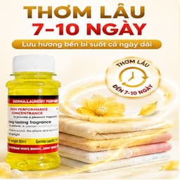 Tinh Dầu Giặt Xả Vải Thơm Quần Áo Đậm Đặc 80ml GERMA – Hương Sang Trọng, Giữ Mùi Bền Lâu Sau Giặt 9