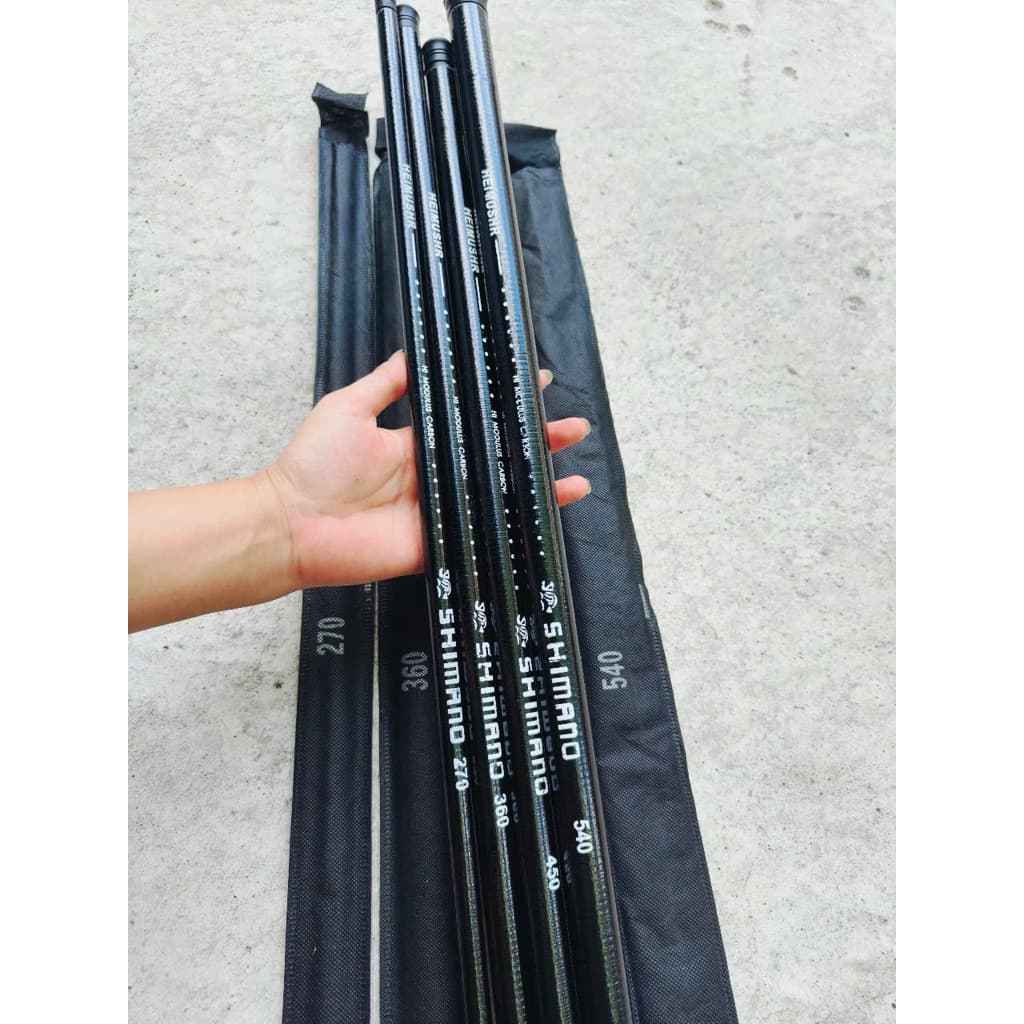 (Siêu Rẻ) Cần Câu Tay Shimano(Cần Da) Chuyên Câu Rô/Trê/Phi. Tặng Kèm Phao Lưỡi Chì Tóm Sẵn Fishing