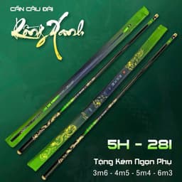 (TẶNG NGỌN+TRỤC) Cần Câu Tay RỒNG XANH 3D - 5H—28I , Mẫu Đẹp Chất Lượng Giá Mền Cho Anh/Em Fishing 1