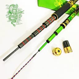 (TẶNG NGỌN+TRỤC) Cần Câu Tay RỒNG XANH 3D - 5H—28I , Mẫu Đẹp Chất Lượng Giá Mền Cho Anh/Em Fishing 4