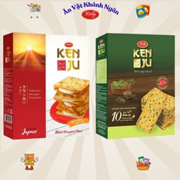 Bánh Quy Richy Kenju Vị Hành Kem Dẻo, Vị Rau Củ - HÀNG CHÍNH HÃNG 1