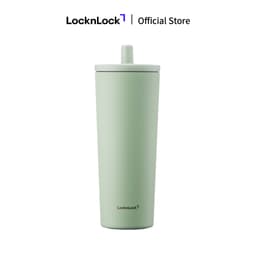Bình giữ nhiệt LocknLock Pop Up Straw Ceramic Tumbler LHC4156 phủ sứ 740ml kèm ống hút - 4 màu 4