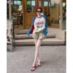 Áo Thun Giấy Dài Tay Phối 2 Màu Form Rộng Chuẩn xinh 4
