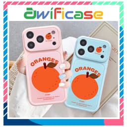 Ốp lưng iphone kiểu dáng khung camera lớn Orange 11/12/13/14/15/16/17/pro/plus/promax - Awifi Case Z6-8 1