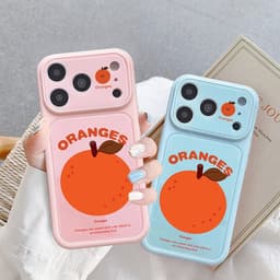 Ốp lưng iphone kiểu dáng khung camera lớn Orange 11/12/13/14/15/16/17/pro/plus/promax - Awifi Case Z6-8 4