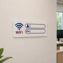 Biển Wifi - Biển Ghi Tên Wifi - Biển Ghi Pass Wifi - Chất liệu in sắc nét bền đẹp 1