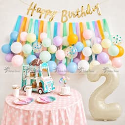 Set bóng trang trí sinh nhật phong cách Hàn Quốc 2
