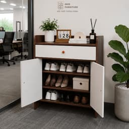 Tủ giày 5 cánh 5 tầng gỗ MDF 120cm – Tủ đựng giày dép thông minh, chống ẩm, gọn gàng hiện đại 7