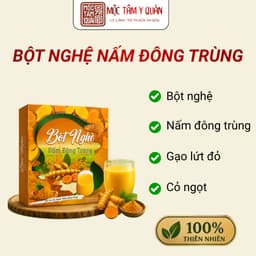 BỘT NGHỆ NẤM ĐÔNG TRÙNG – THƠM NGON DỄ UỐNG, TIỆN LỢI MỖI NGÀY Hỗ trợ tiêu hóa  Hỗ trợ tăng cường đề kháng 1