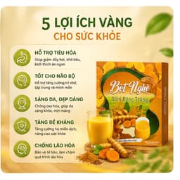 BỘT NGHỆ NẤM ĐÔNG TRÙNG – THƠM NGON DỄ UỐNG, TIỆN LỢI MỖI NGÀY Hỗ trợ tiêu hóa  Hỗ trợ tăng cường đề kháng 4