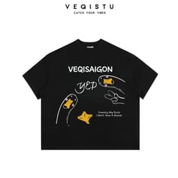 Áo thun BOXY Local Brand VEQISTU " DUCK YEP " Áo Thun Boxy Form Rộng Unisex Nam Nữ  250Gsm Cotton 2