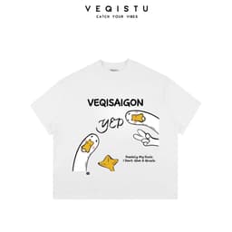 Áo thun BOXY Local Brand VEQISTU " DUCK YEP " Áo Thun Boxy Form Rộng Unisex Nam Nữ  250Gsm Cotton 3