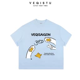 Áo thun BOXY Local Brand VEQISTU " DUCK YEP " Áo Thun Boxy Form Rộng Unisex Nam Nữ  250Gsm Cotton 4