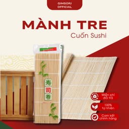 Mành Tre Cuốn Kimbap – Dụng Cụ Cuốn Sushi, Kimbap Tiện Lợi, Chất Liệu Tre Không Hóa Chất, An Toàn 1