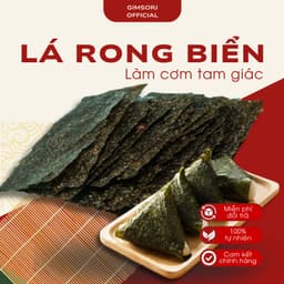 Rong Biển Onigiri - Nhật An Food, Lá Rong Biển Cuộn Cơm Nắm Tam Giác (có sẵn film wrap), 100% Rong Biển Chất Lượng Cao 1
