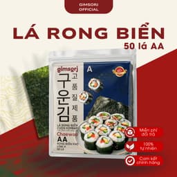 Lá Rong Biển, Lá Kim Cuộn Cơm 50 Lá Loại AA - Nhật An Food Nhập Khẩu 100% – Giá Sỉ Cho Nhà Hàng & Tạp Hóa 1