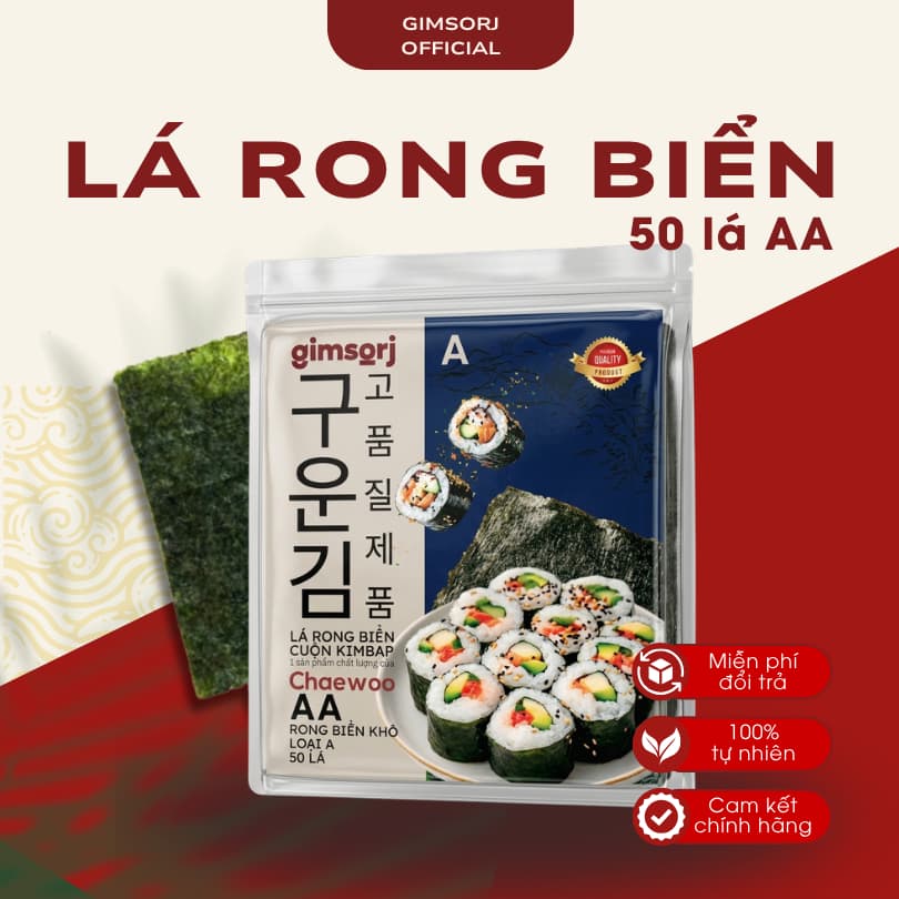 Lá Rong Biển, Lá Kim Cuộn Cơm 50 Lá Loại AA - Nhật An Food Nhập Khẩu 100% – Giá Sỉ Cho Nhà Hàng & Tạp Hóa