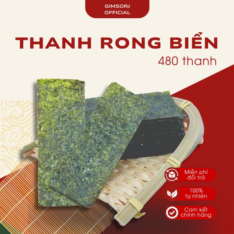 [Chính Hãng] Thanh Rong Biển Ăn Liền, Rong Biển Giòn Cực Ngon 240 gói (480 thanh) Chaewoo Nhật An Food
