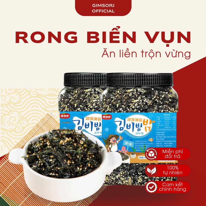 Rong Biển Vụn Trộn Vừng - Rong Biển Mè Rang Hộp Nhựa 250g Nhật An Food – Sản Phẩm Ăn Liền Tiện Lợi, Không Chất Bảo Quản