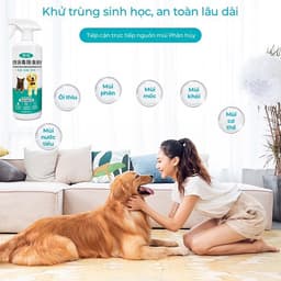 Chai Xịt Khử Mùi Chó Mèo PET SPRAY 500ml – Đánh Bay Mùi Hôi, Loại Bỏ Ve Rận 2