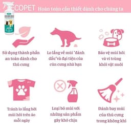 Chai Xịt Khử Mùi Chó Mèo PET SPRAY 500ml – Đánh Bay Mùi Hôi, Loại Bỏ Ve Rận 6
