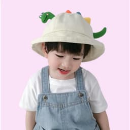 [4 tuổi-10 tuổi]Mũ vành KHỦNG LONG-Thời trang trẻ em 6