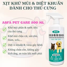 Chai Xịt Khử Mùi Chó Mèo PET SPRAY 500ml – Đánh Bay Mùi Hôi, Loại Bỏ Ve Rận 5