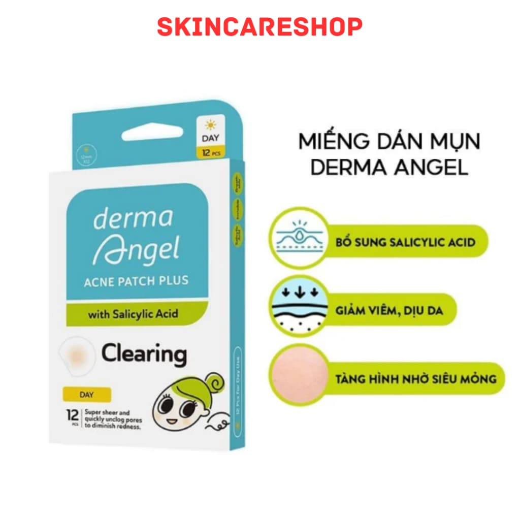 Miếng dán mụn Derma Angel Acnes Patch Plus - Salisylic Acid