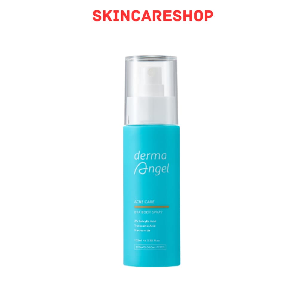Xịt Dưỡng Da Toàn Thân Giảm Mụn Derma Angel Acne Care BHA Body Spray 100ml