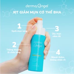 Xịt Dưỡng Da Toàn Thân Giảm Mụn Derma Angel Acne Care BHA Body Spray 100ml 4