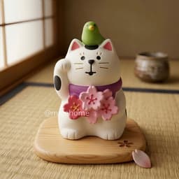 Tượng mèo zakka mini decor. Tượng mèo trang trí góc matcha bàn làm việc kệ sách phong cách nhật bản - Majehome 7