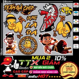 tem sticker dán gấu quỷ bạo lực ma siêu hót trend - team, tafu, race southvietnam hình trang trí xe đẹp hết ý 9