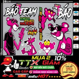 tem sticker dán gấu quỷ bạo lực ma siêu hót trend - team, tafu, race southvietnam hình trang trí xe đẹp hết ý 6