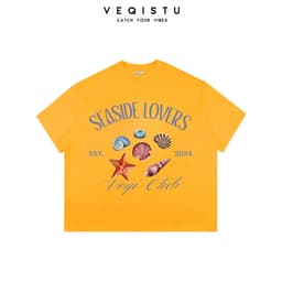 Áo thun BOXY Local Brand VEQISTU "Sò + Dừa" Áo Thun Boxy Form Rộng Unisex 250Gsm Cotton 4