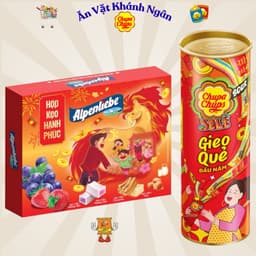 Hộp Quà Tết 2026 Kẹo Alpenliebe – Mentos – Golia – Chupa Chups Nhiều Phiên Bản 1