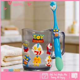 Bộ Cốc Bàn Chải Đánh Răng Trẻ Em Hình 3D Dễ Thương Cho Bé 3-10 Tuổi - Cốc Súc Miệng Kèm Bàn Chải Lông Mềm 7