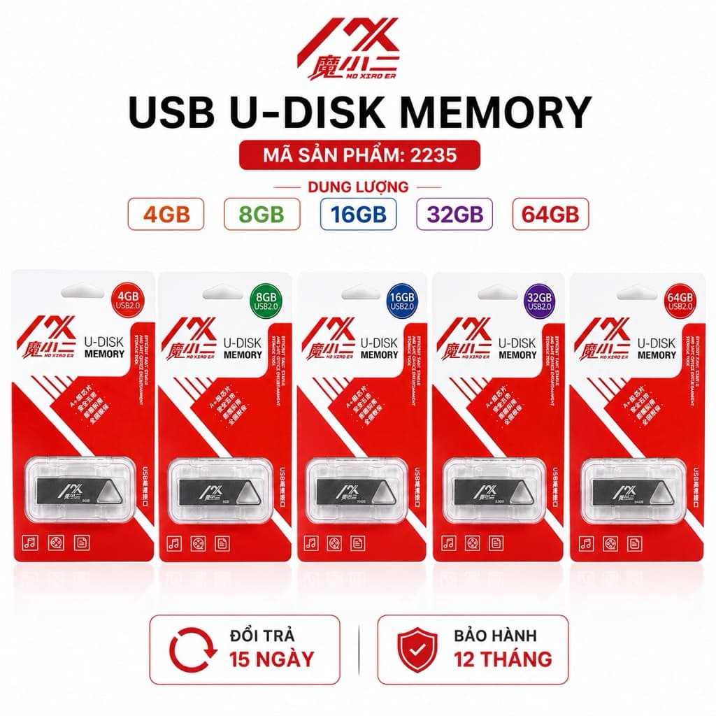 USB 2.0 Kim Loại MX U-DISK MEMORY 4GB/8GB/16GB/32GB/64GB - USB Lưu Trữ Dữ Liệu Tốc Độ Ổn Định, Tương Thích Laptop, PC