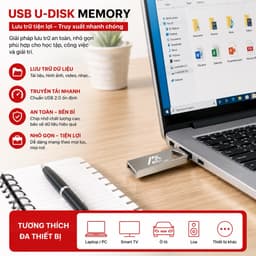 USB 2.0 Kim Loại MX U-DISK MEMORY 4GB/8GB/16GB/32GB/64GB - USB Lưu Trữ Dữ Liệu Tốc Độ Ổn Định, Tương Thích Laptop, PC 2