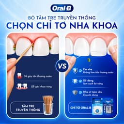 [HOẢ TỐC] Combo Tăm Chỉ Nha Khoa ORAL-B Glide Hương Bạc Hà- Cho Răng Sạch Sẽ Và Cảm Giác Dễ Chịu- Hộp 30 chiếc 3