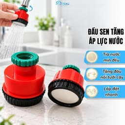 Đầu vòi sen phun tia tăng áp lực nước, đầu vòi nhựa 1000 lỗ phi 21 phi 27 rửa tay rửa rau HH606 1
