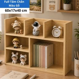 [MẪU MỚI Có Tấm Chắn] Kệ Sách Đa Năng 3 Ngăn Trên, Kệ Sách Để Bàn, Kệ Sách Trang Trí Bàn Làm Việc Đa Năng Lắp Ghép 2