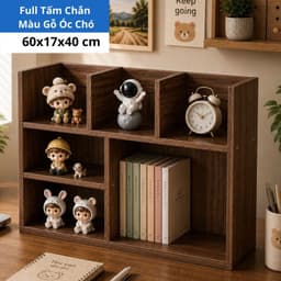 [MẪU MỚI Có Tấm Chắn] Kệ Sách Đa Năng 3 Ngăn Trên, Kệ Sách Để Bàn, Kệ Sách Trang Trí Bàn Làm Việc Đa Năng Lắp Ghép 1