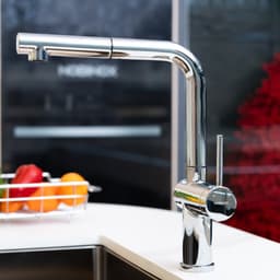 Vòi rửa bát dây rút Nobinox BIANCO NX601 | 2 chế độ xả, xoay 360 độ, chiều cao 32cm 2