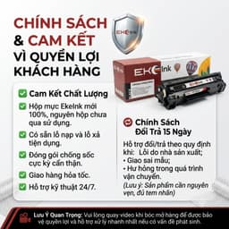 Hộp Mực Eko Ink 35A 36A 85A Cho HP 1005 1536 Canon 6030 3100 In Đậm Nét Có Lỗ Nạp Mực MIVDO 7