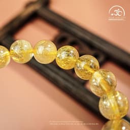 Ngọc Đan Tâm - Vòng Tay Thạch Anh Tóc Vàng 9mm 7A Phối Tỳ Hưu 4