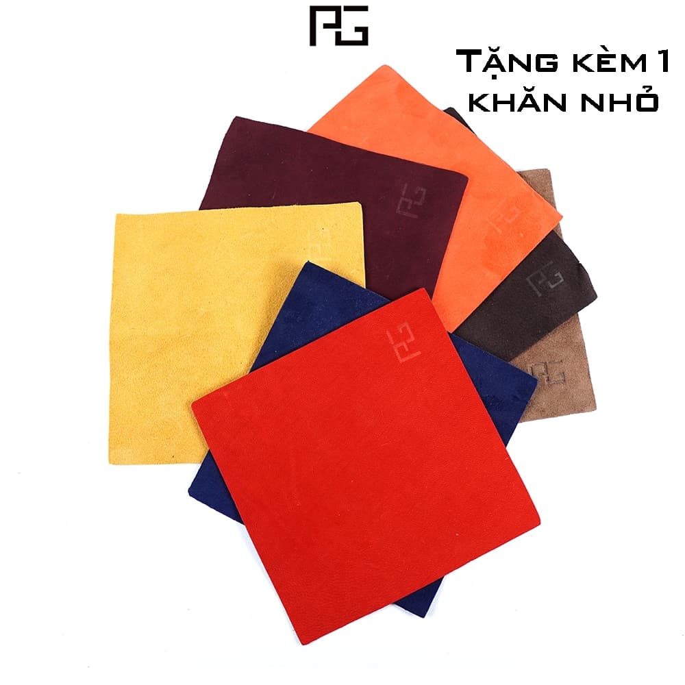 < Mua 1 tặng 1 khăn nhỏ> Khăn da cừu PG nhiều màu lau lens máy ảnh, điện thoại, khăn lau kính