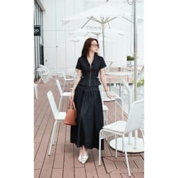 Chân Váy Denim Xoè Nhún Li Diễu Chỉ MACI MCVCVXD0366 Thời Trang Nữ Thiết Kế Độc Quyền 6