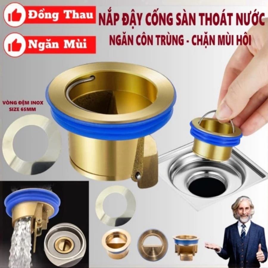 Nắp cống ngăn mùi thông minh. Nắp Chặn Cống Thoát Nước Sàn Nhà Tắm Chống Côn Trùng Chống Mùi Hôi Tiện Dụng