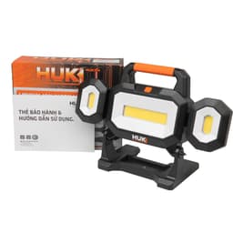 Thân Đèn Chiếu Sáng HUKAN G3-GZ037, Ánh Sáng Trằng Lạnh 6500k, 3 Đèn Gập Mở, Chân Pin Phổ Thông 2